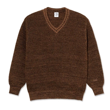 Polar Skate Co Eve Sweater Brown Marl